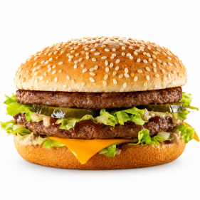 Double burger barbecue