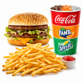 Double burger menu
